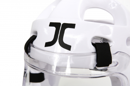 Защита головы с маской JC New Head Protector with Face Mask– White  