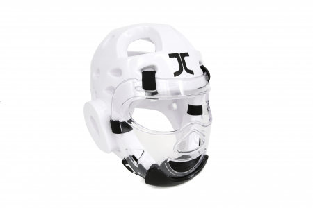 Защита головы с маской JC New Head Protector with Face Mask– White  